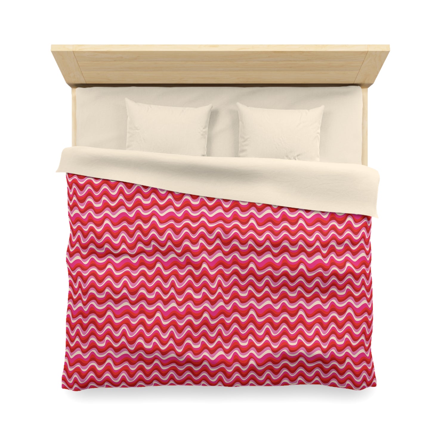 Blush Frequency Microfiber Duvet Cover