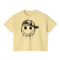Melty Smiley Face w/Hat Women's Boxy Tee