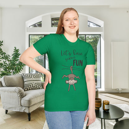 Let's Have Some Fun (Monkey) Adult T-shirt