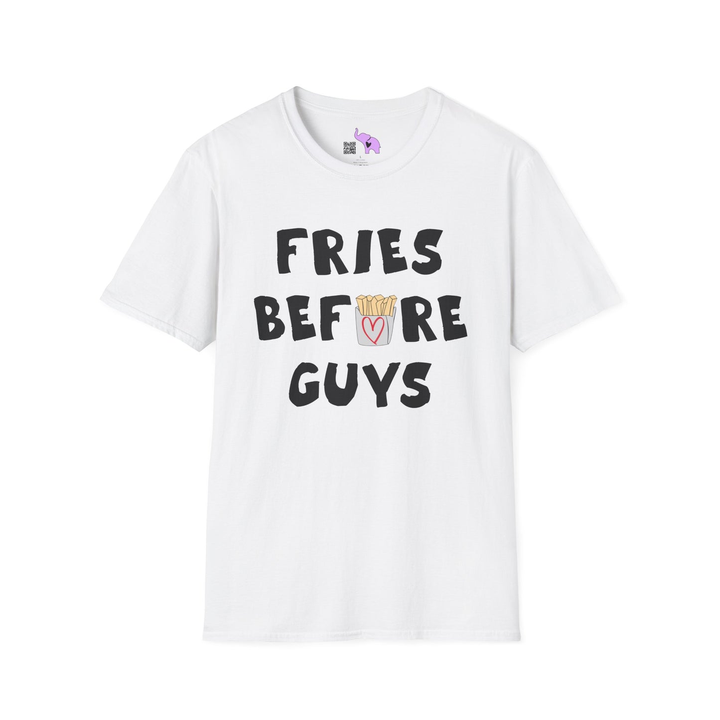 Fries Before Guys Adult T-shirt
