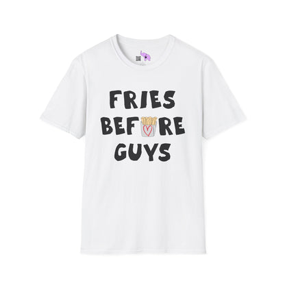 Fries Before Guys Adult T-shirt