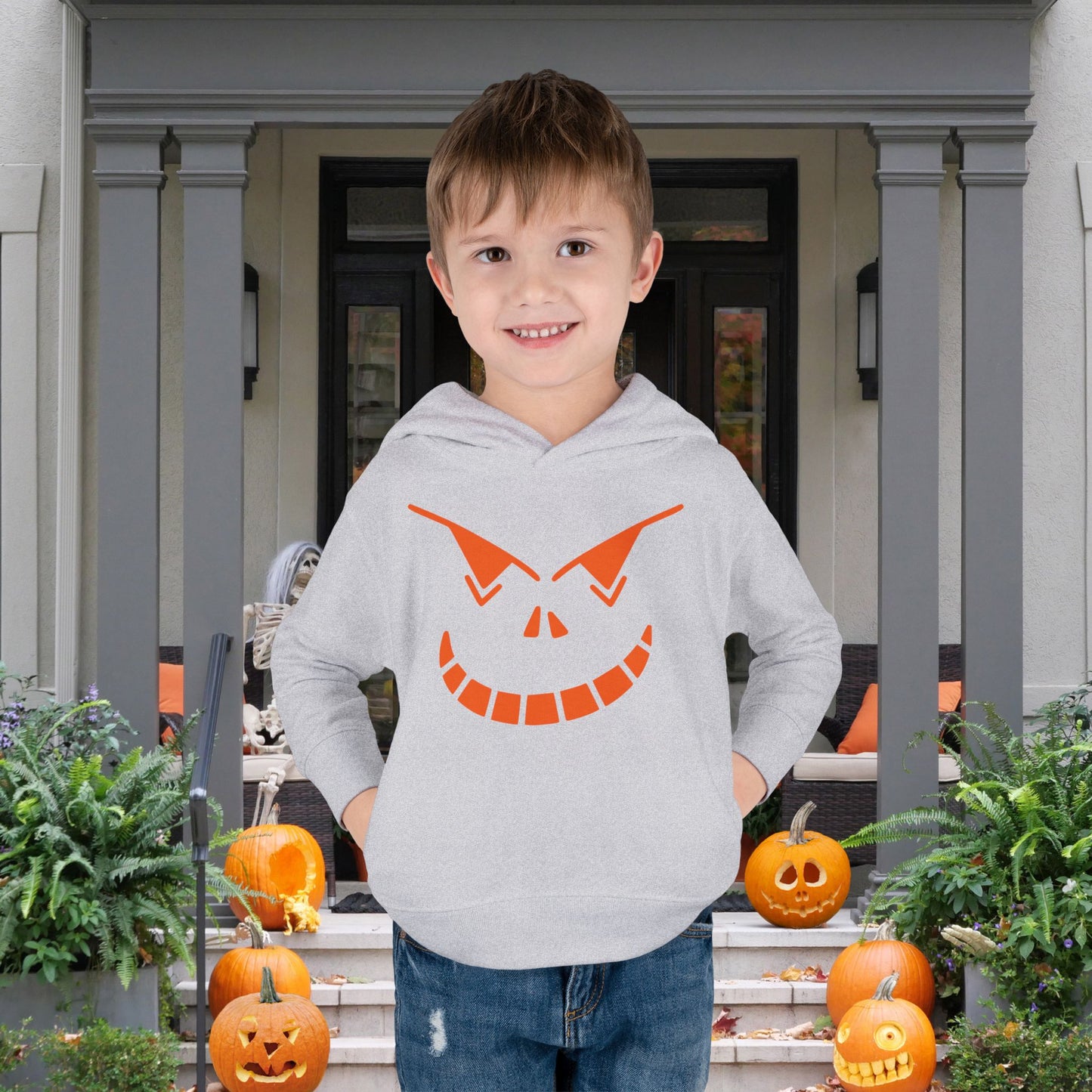 Spooky Jack-O-Lantern Toddler Hoodie