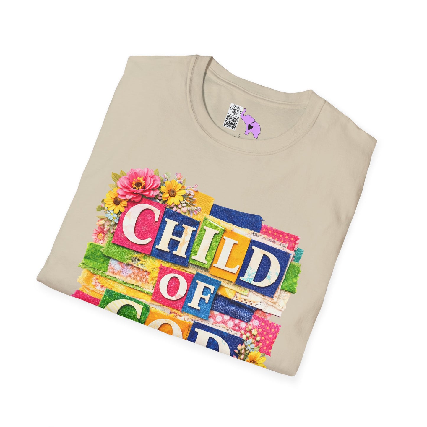 Child of God (Lace Collage) Adult T-shirt