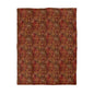 Crimson Palm Veil Microfiber Duvet Cover