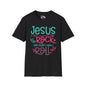 Jesus Is My Rock & That's How I Roll Adult T-shirt