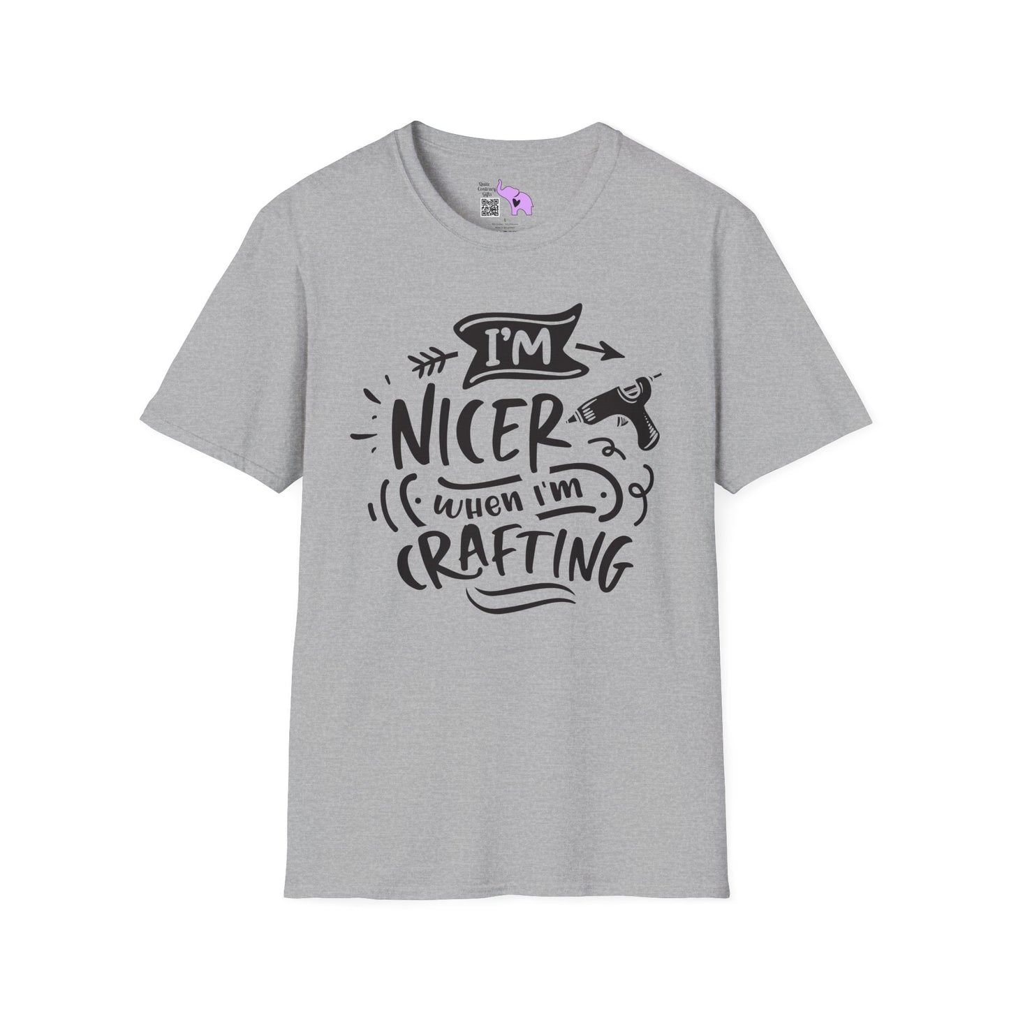 I'm Nicer When I'm Crafting Adult T-shirt