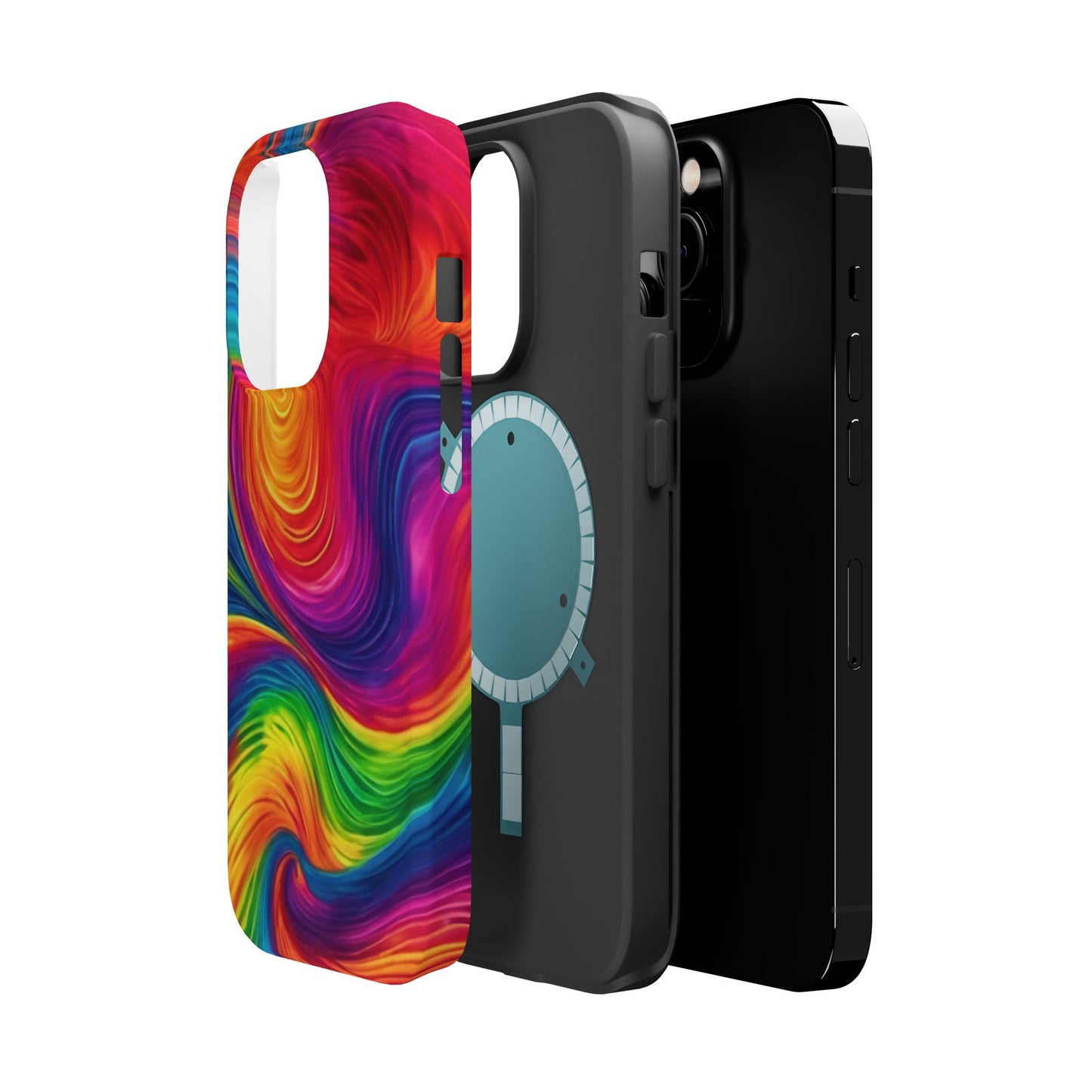 Tie Dye Color Swirl MagSafe® Compatible Tough Case for iPhone