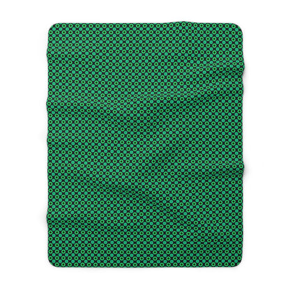 Clover Bloom Burst Fleece Blanket
