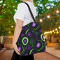 Amethyst & Lime Fracture Canvas Tote Bag