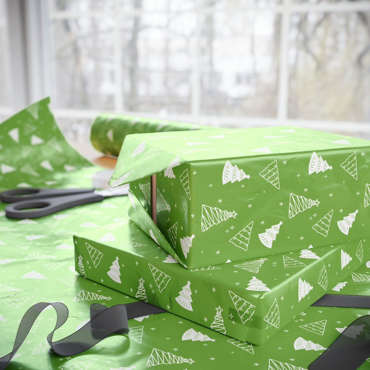 Evergreen Cheer Wrapping Paper