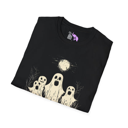 Creepy Ghost Trio Adult T-shirt