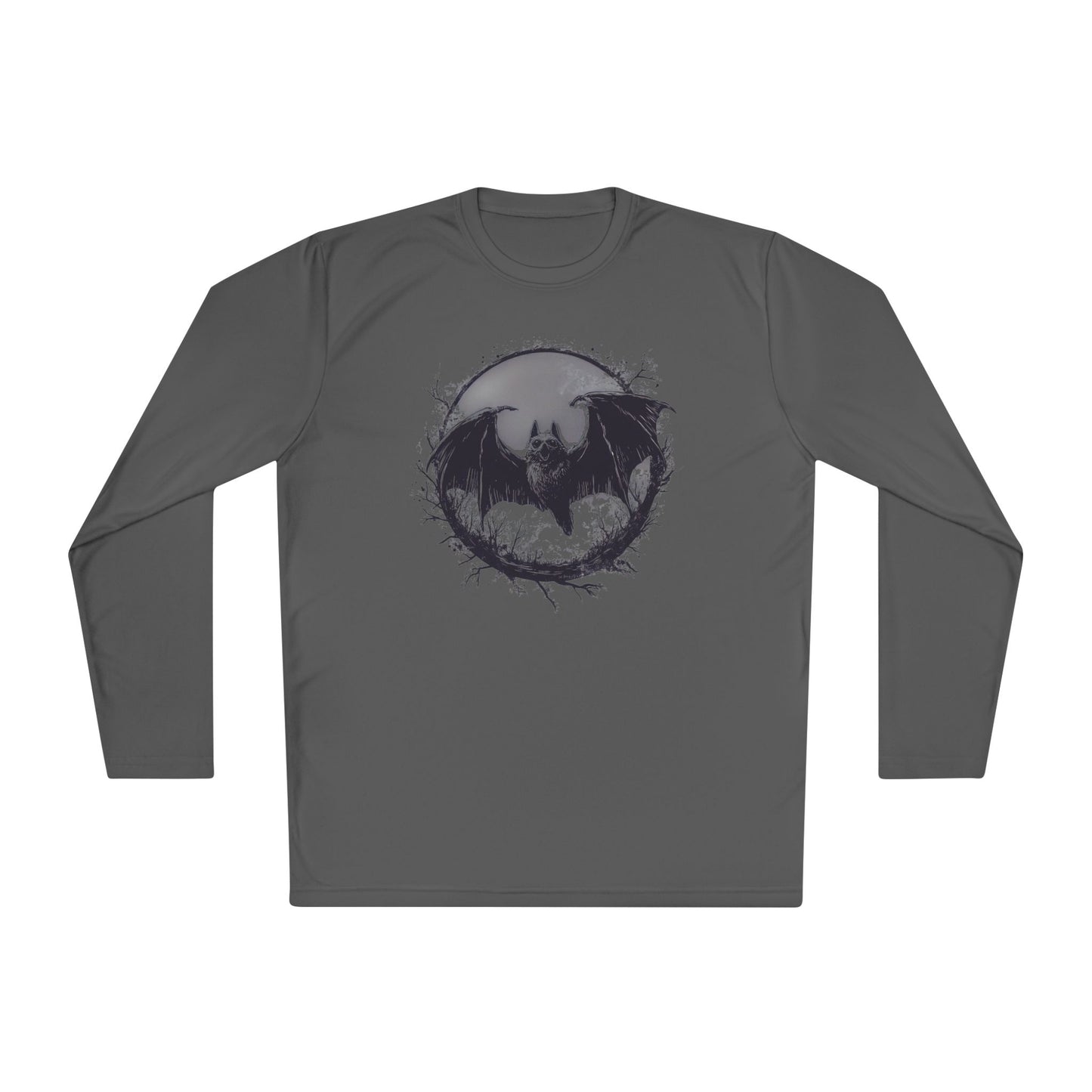 Creepy Bat Adult Long Sleeve Tee
