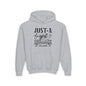 Just A Girl Boss Building Her Empire Youth Heavy Blend Hoodie