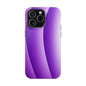 Purple Gradient Stripes MagSafe® Compatible Tough Case for iPhone