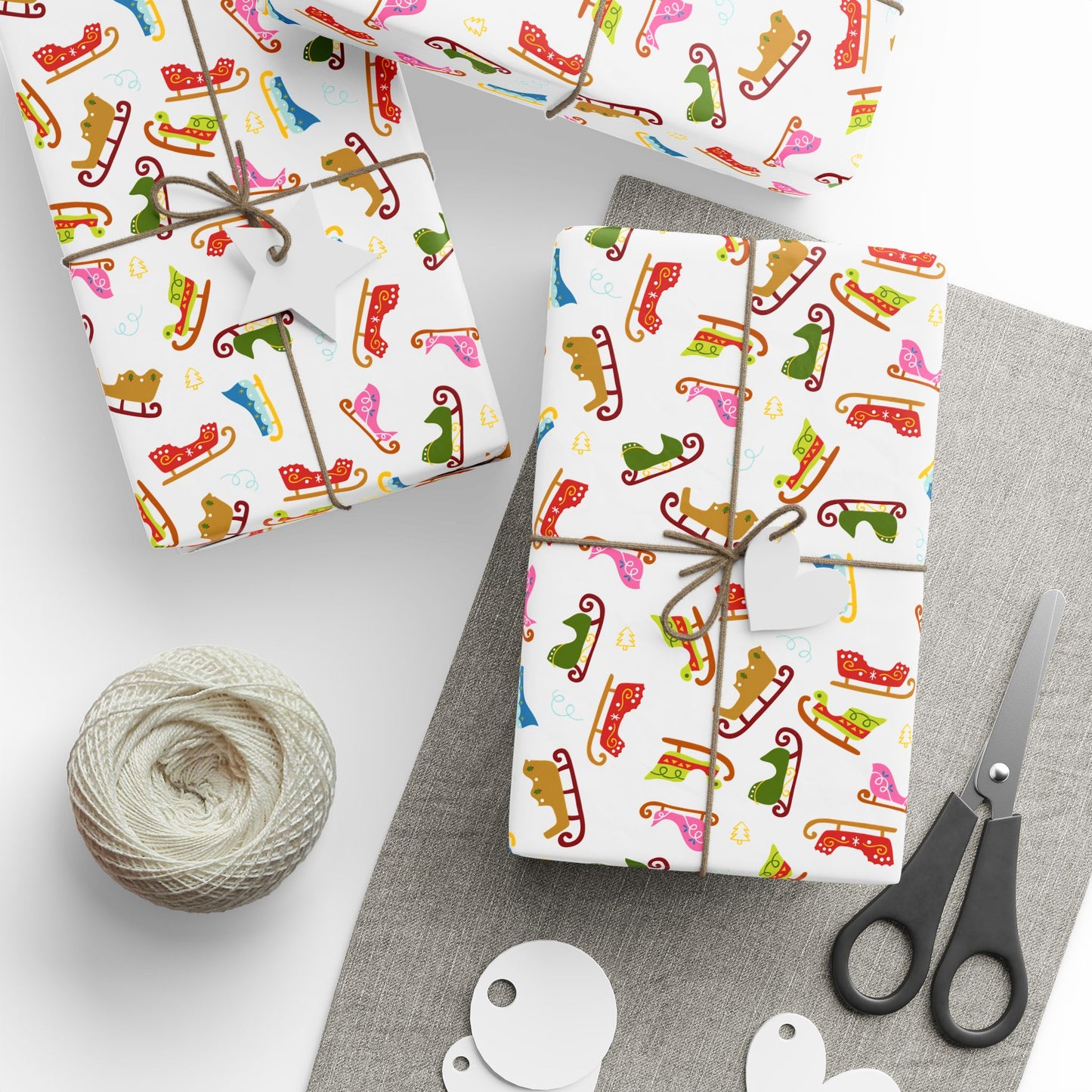 Sleigh Ride Spectacle Wrapping Paper