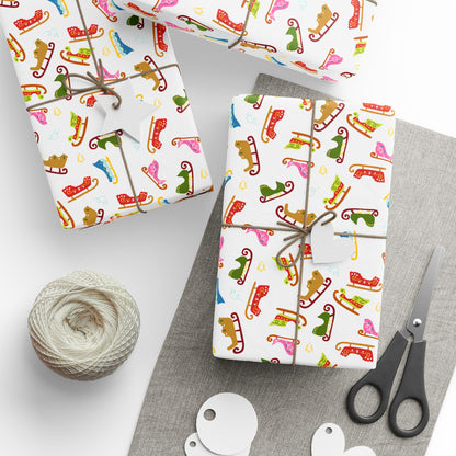 Sleigh Ride Spectacle Wrapping Paper