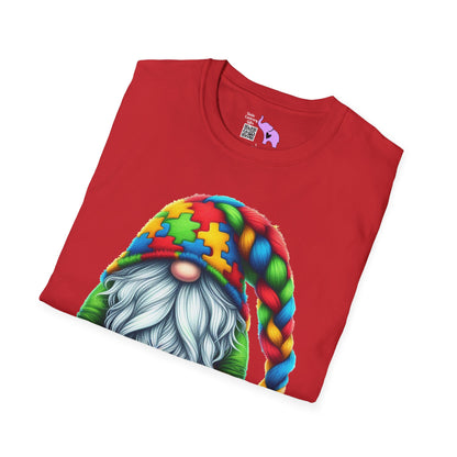 Autism Awarness Gnome Adult T-shirt