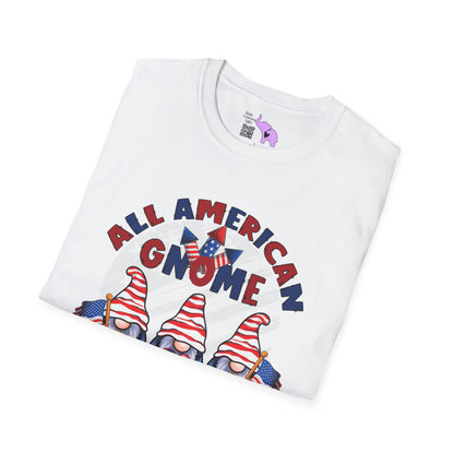 All American Gnome Adult T-shirt