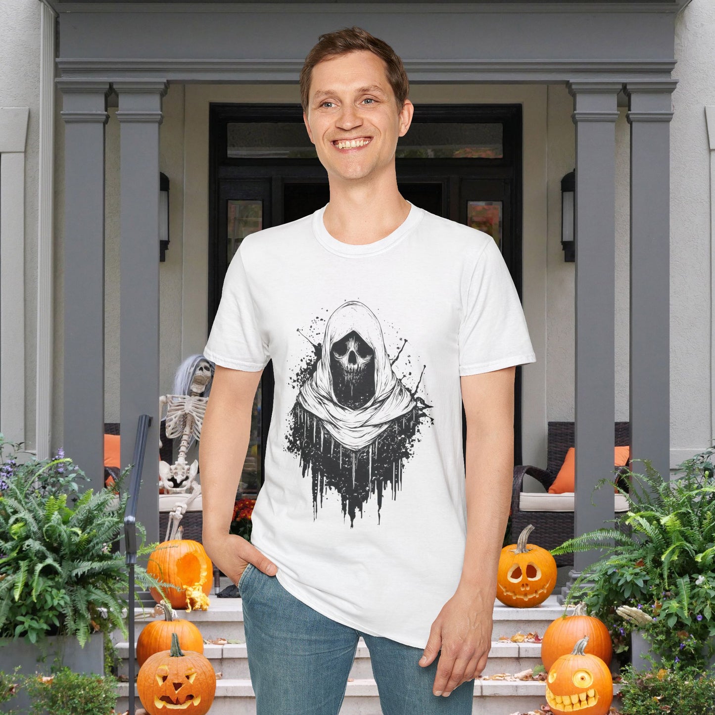 Creepy Ghost Adult T-shirt