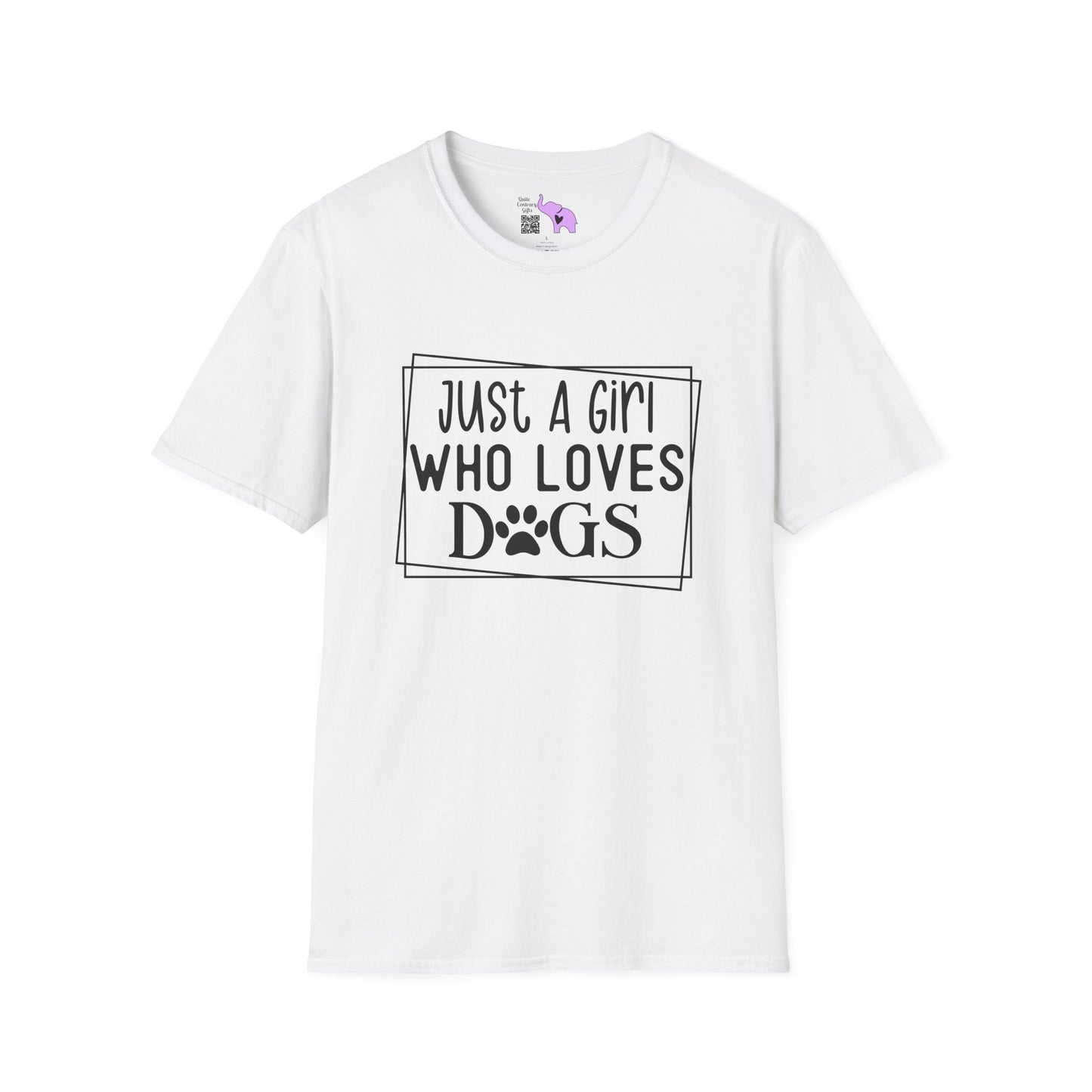 Just A Girl Who Loves Dogs Adult T-shirt
