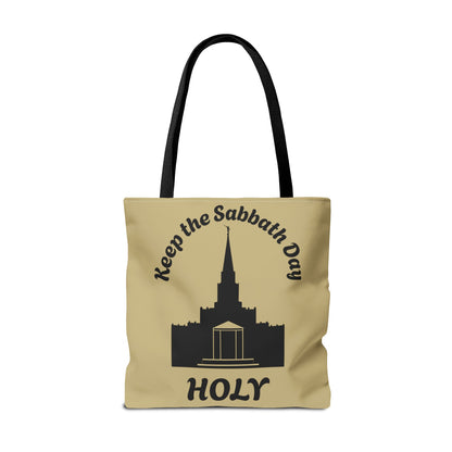 Keep The Sabbath Day Holy (Houston LDS Temple)Canvas Tote Bag