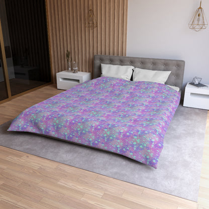 Lavender Mist Camo Microfiber Duvet Cover