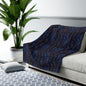 Gilded Twilight Foliage Fleece Blanket