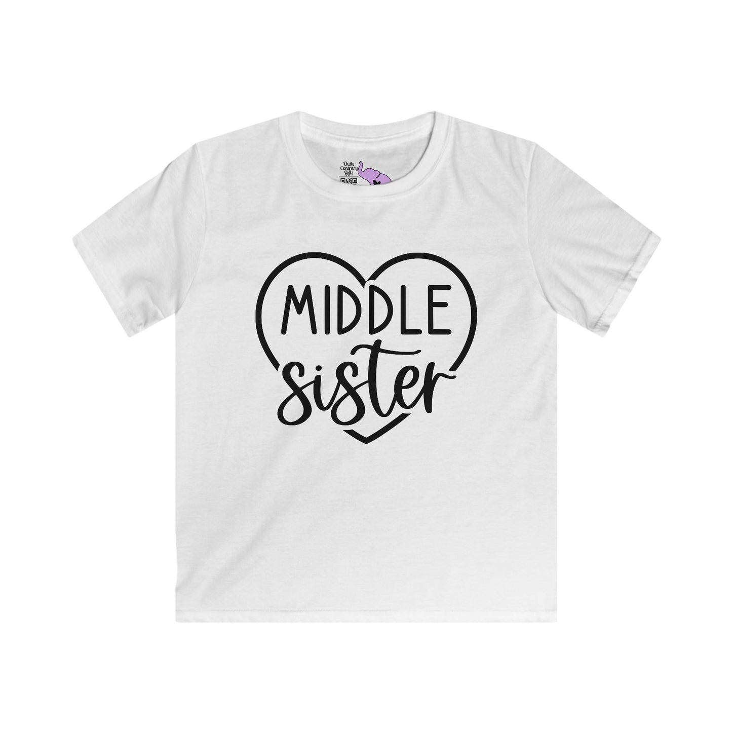 Middle Sister (Heart) Youth Softstyle Tee