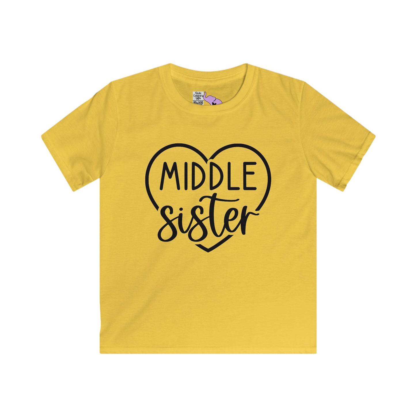 Middle Sister (Heart) Youth Softstyle Tee
