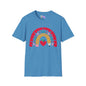Rainbow Teacher Adult T-shirt