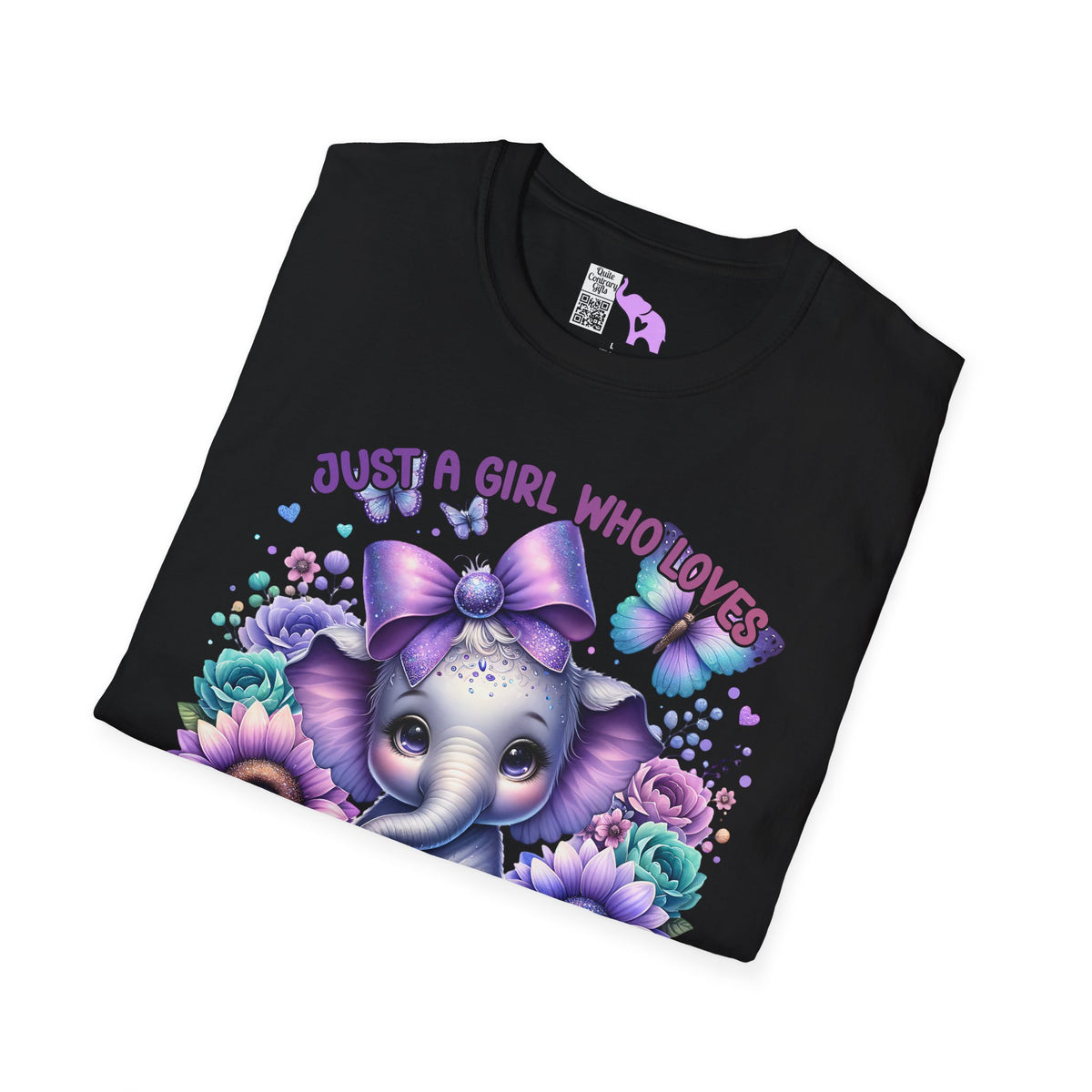 Just A Girl Who Loves Elephants Adult T-shirt