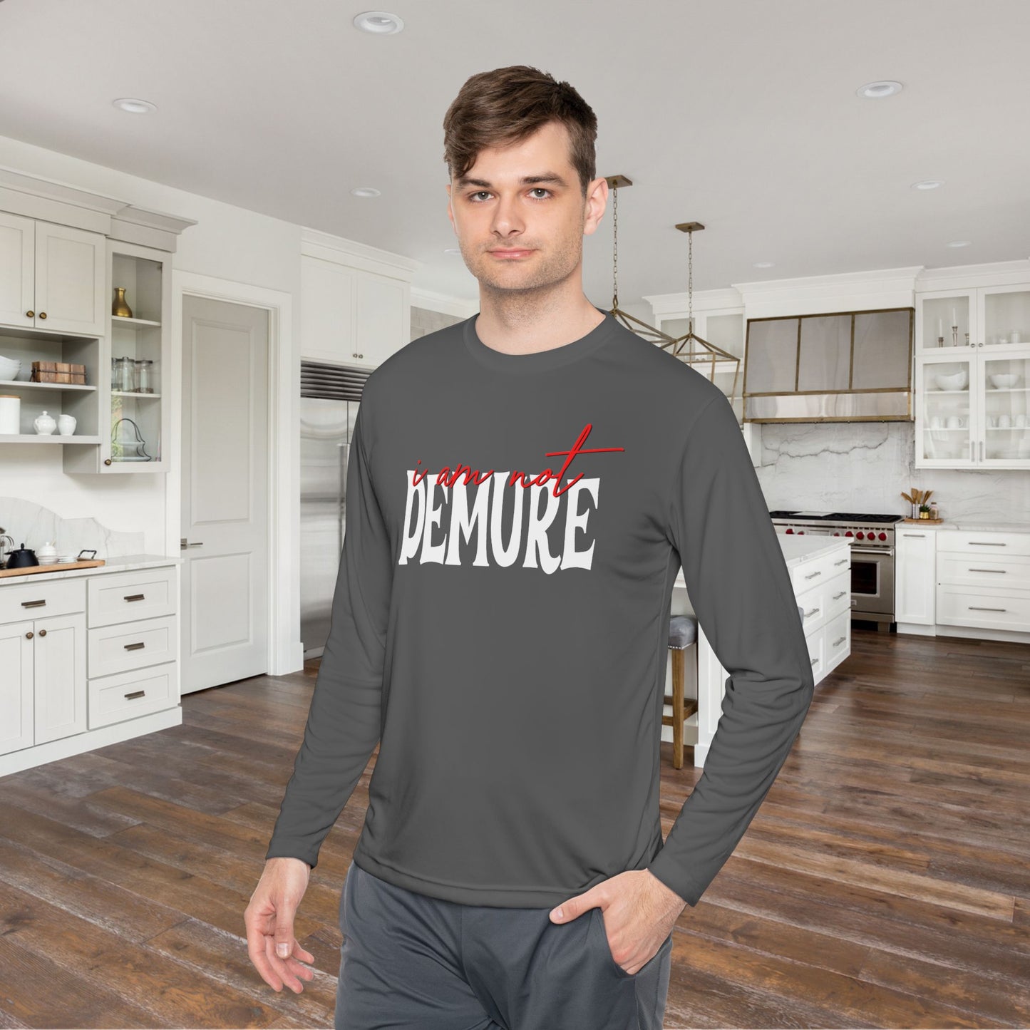 I Am Not Demure Adult Long Sleeve Tee