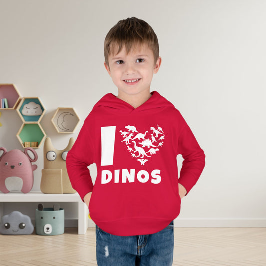 I Love Dinos (Dino Heart) Toddler Hoodie