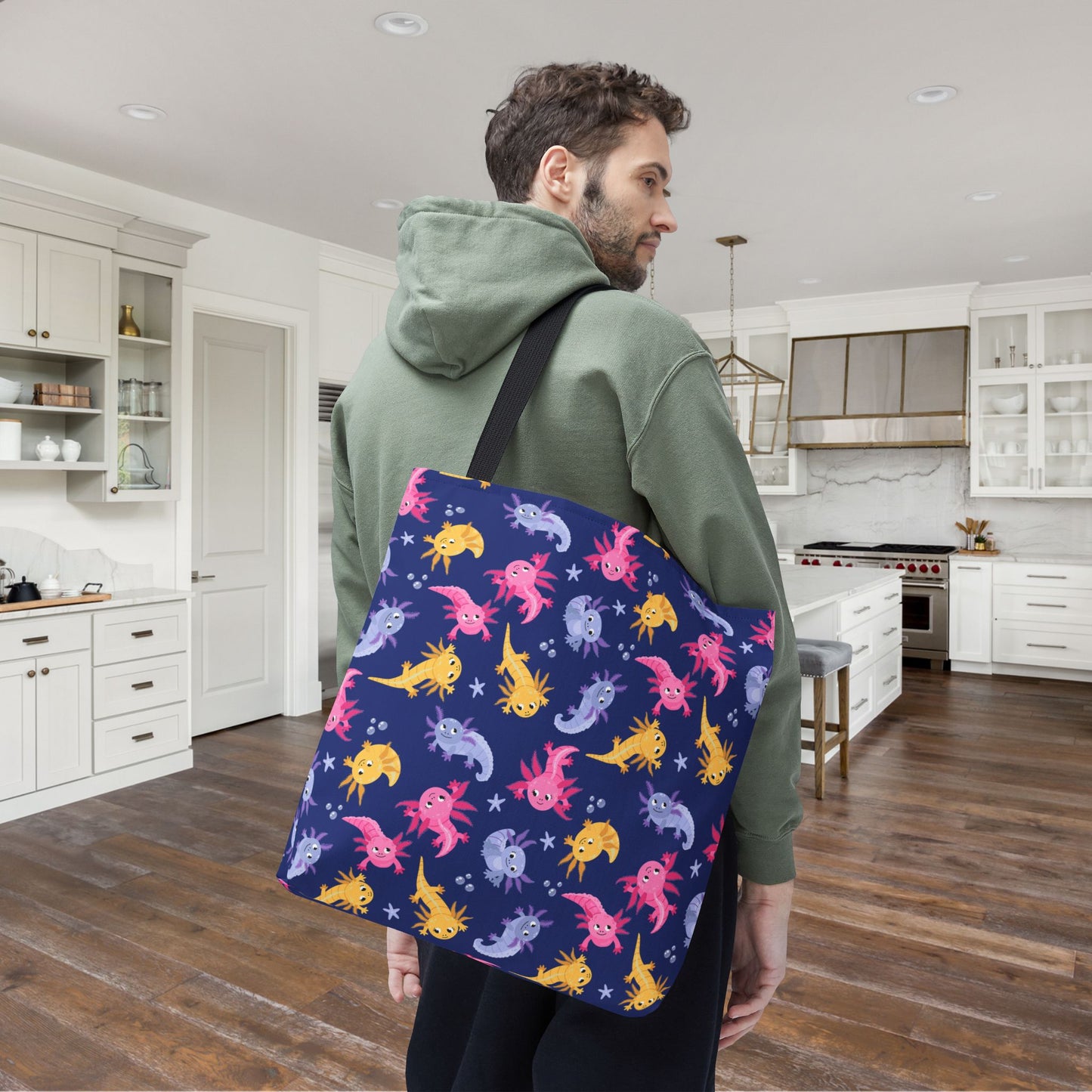 Axolotl Lagoon Canvas Tote Bag