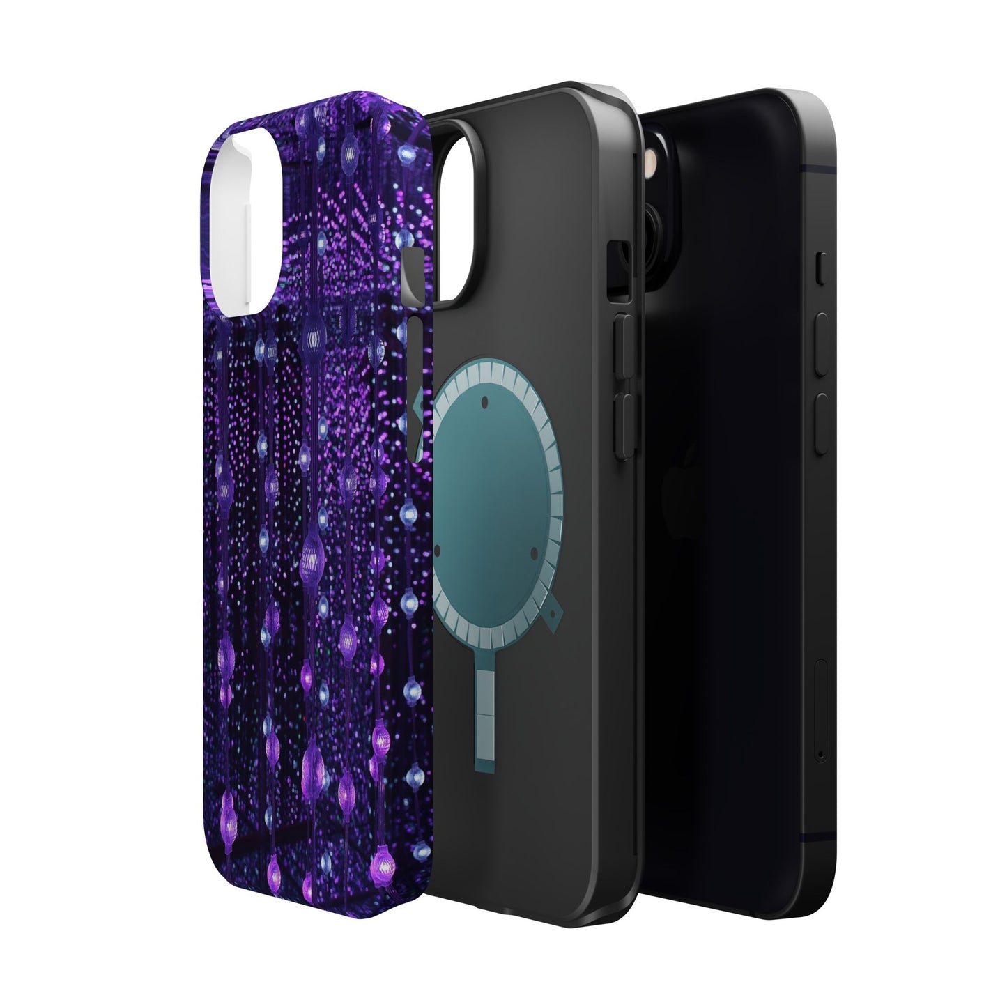 Purple Raindrops MagSafe® Compatible Tough Case for iPhone