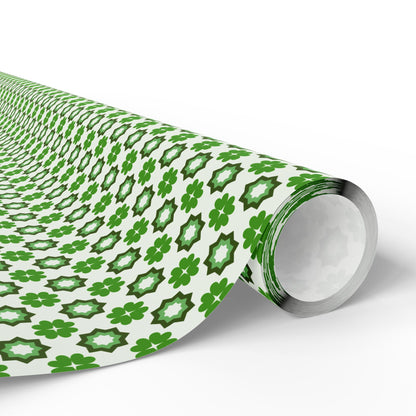 Emerald Star Garden Wrapping Paper