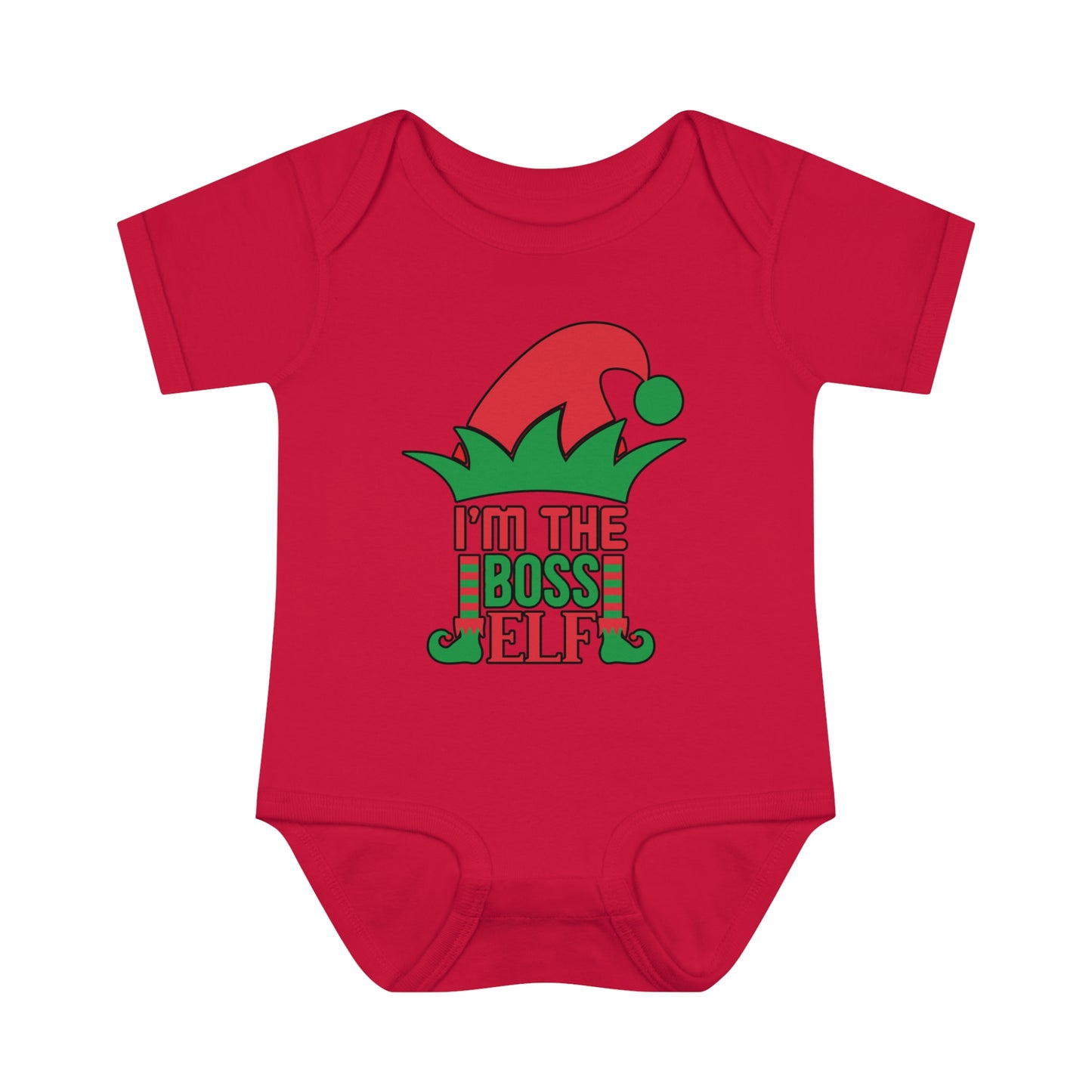 I'm The Boss Elf Infant Baby Rib Bodysuit