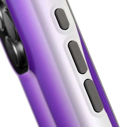 Purple Gradient Stripes MagSafe® Compatible Tough Case for iPhone