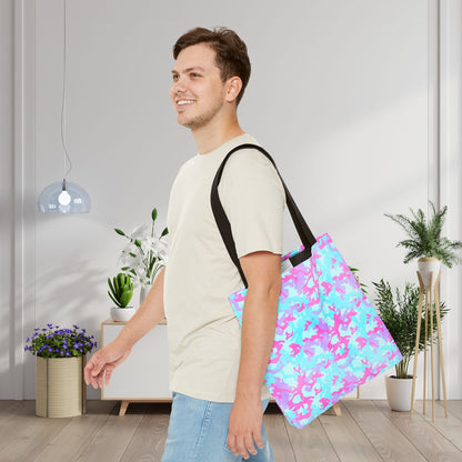 Cotton Candy Camo Canvas Tote Bag