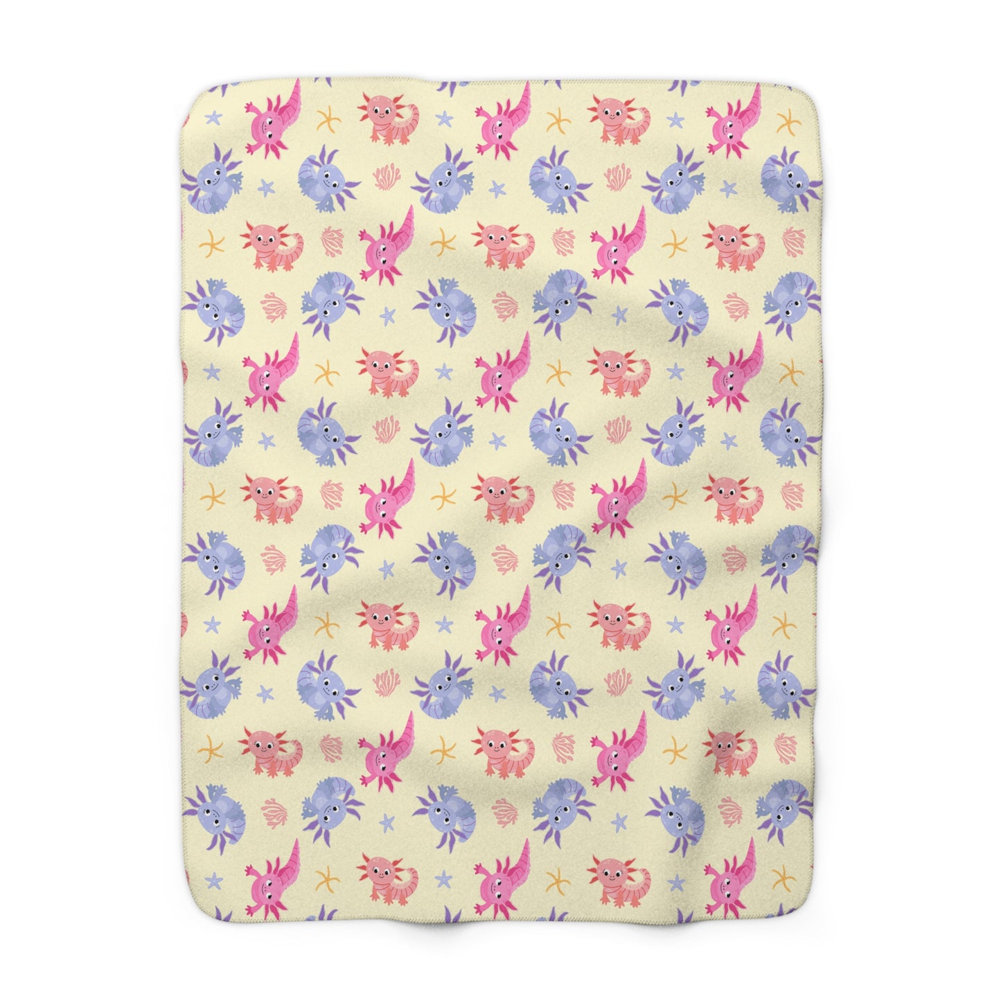 Happy Axos Sherpa Fleece Blanket