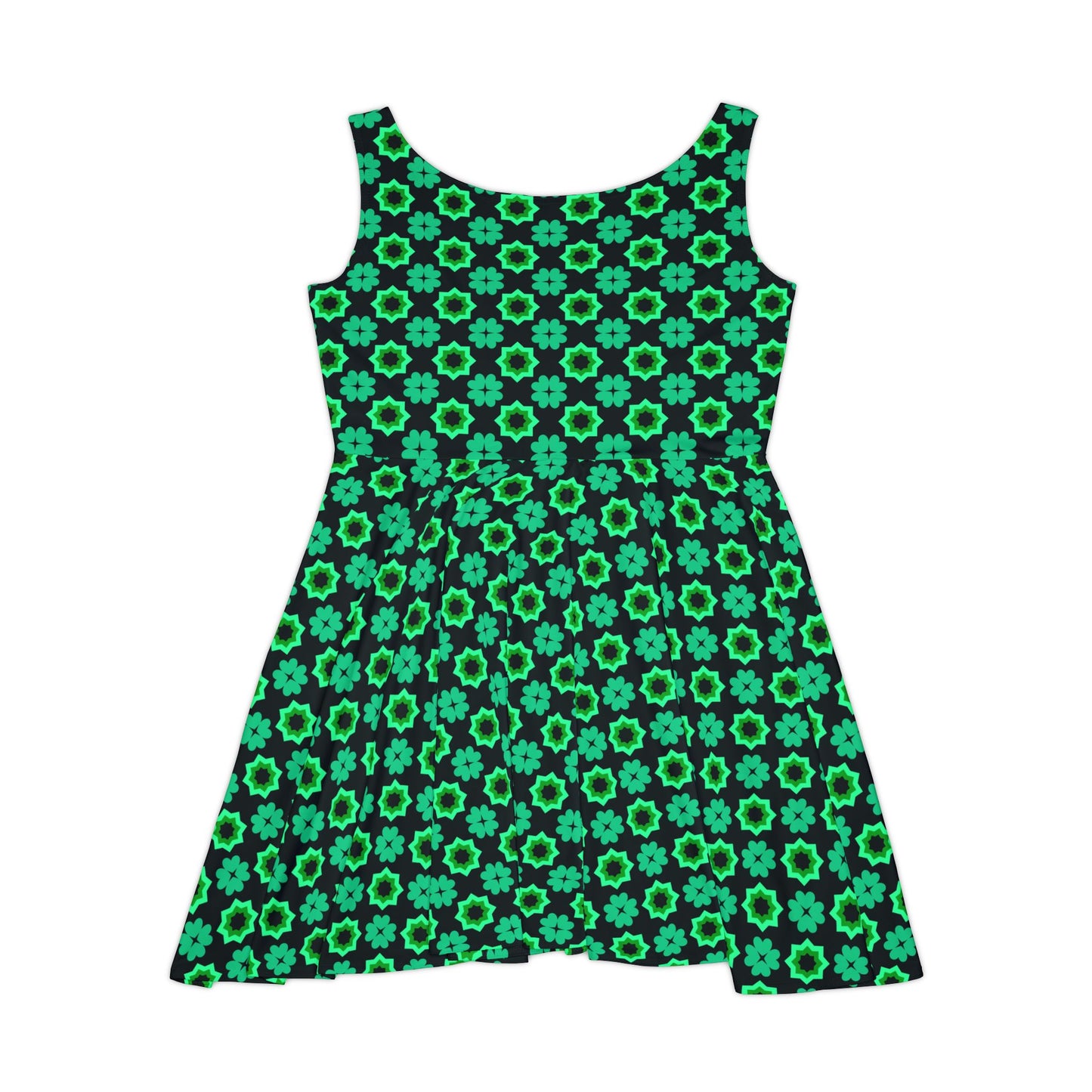 Clover Bloom Burst Women's Skater Dress