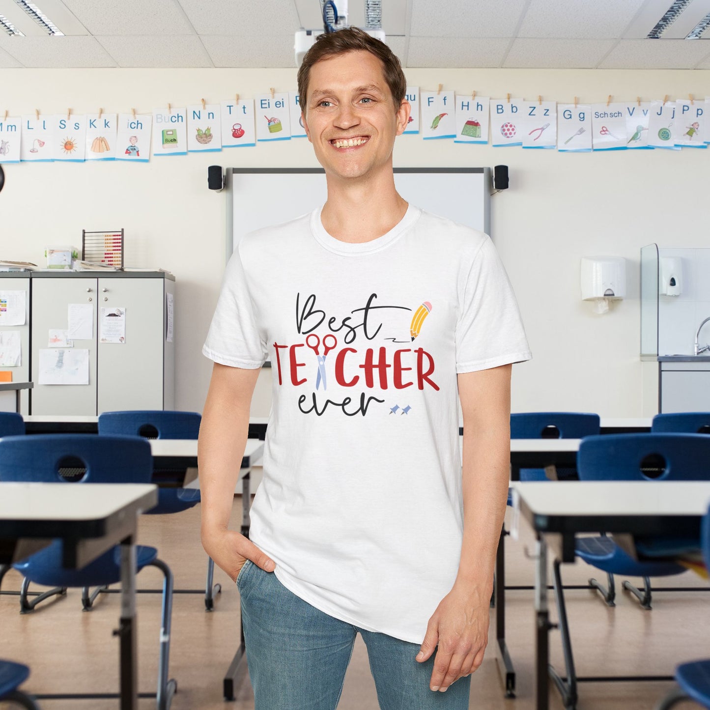 Best Teacher Ever Adult T-shirt