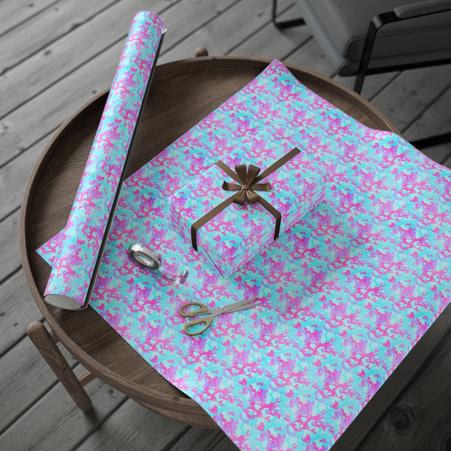 Cotton Candy Camo Wrapping Paper