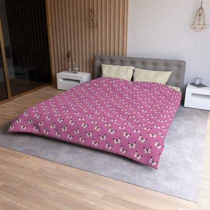 Blush Flutter Microfiber Duvet Cover