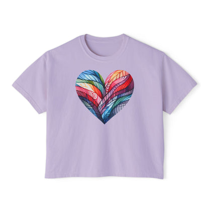 Heart of Many Colors Women's Boxy Tee
