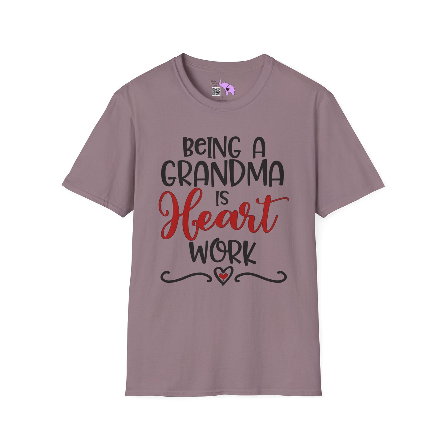 Being A Grandma Is Heart Work Adult T-shirt