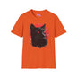 Black Cat Over Full Moon 2 Adult T-shirt