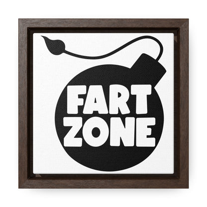 Fart Zone Canvas Wraps, Square Frame