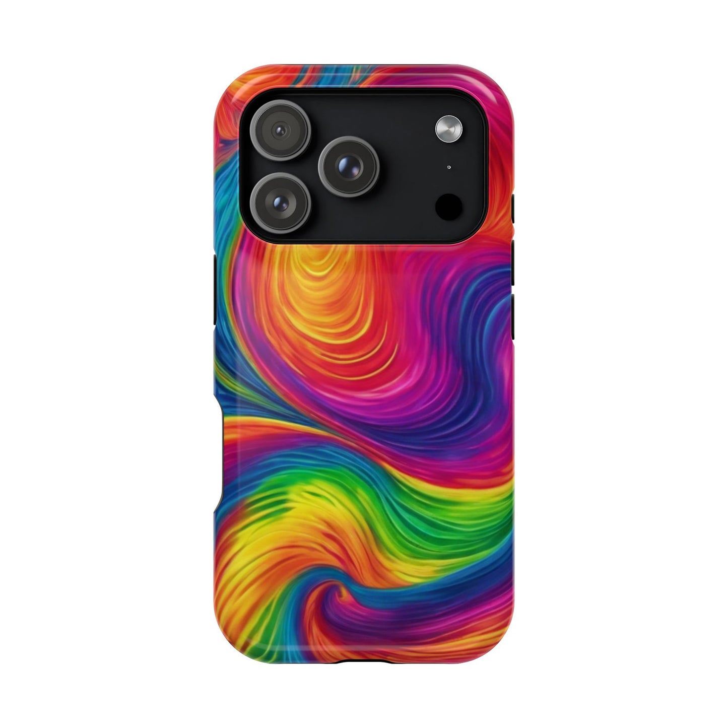 Tie Dye Color Swirl MagSafe® Compatible Tough Case for iPhone