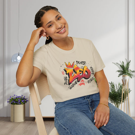 Leo Street Art Adult T-shirt